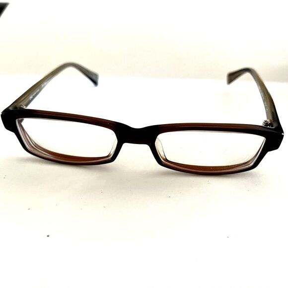 O & X Eyeglasses New York OP-89U Japan Designer Frames Only Brown 52-17-140 - Picture 1 of 6